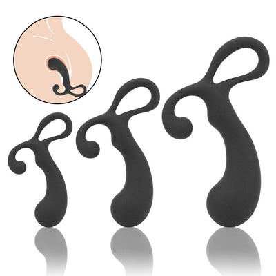 IKOKY Anal Plug Training Set Butt Plugs 3 Size Mini Dildo Prostate Massager Sex Toys for Woman Male Beginner Silicone Sex Shop