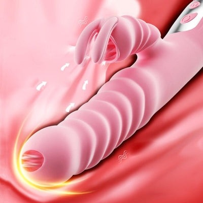 L¨ªngua Lambendo Vibrat¨®rio Vibrador De Coelho Vibrador Telesc¨®pico Balan?o Aquecimento Fidget Rosa Adulto Produto Brinquedos Sexuais Para Mulher Masturbador