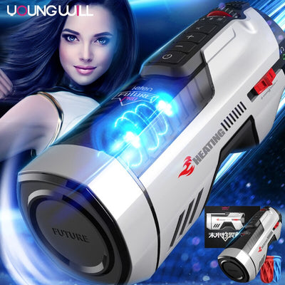 LETEN Male Masturbator Voice Interaction Masturb Electric Silicone Vagina Pussy Masturbation Sex Toys for Man Adults Sex Shop