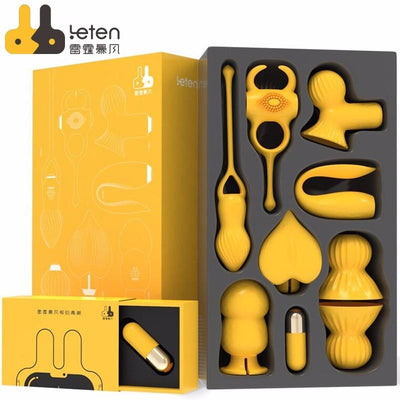 Leten 7 Styles Clitoris Nipple G Spot Vagina Anal Dildo Stimulator Penis Vibrating Ring SM Vibrator Sex Toys For Women Couples