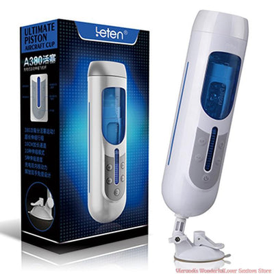 Leten A380 Hands Free Automatic Male Masturbation Pocket Pussy Artificial Vagina USB Rechargeable Sex Toy Masturbator for Man