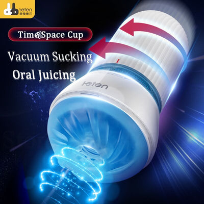 Leten Adjustable Air Sucking Male Masturbator Cup Blowjob Sex Machine Vagina Glans Stimulator Oral Sex Toys for Men Masturbation