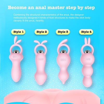 Leten Anal Plug Beads Vaginal Balls Vibrator Strong Shock Waterproof Mute  Adult Sex Toys Sexulaes for Men and Women