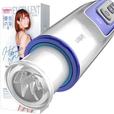 Leten Automatic Piston Telescopic MaleMasturbator Machine Realistic Vagina Thrusting Penis Masturbation Device Sex Toys Foe Men