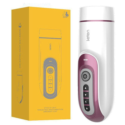 Leten Automatic Thrusting Piston Retractable Heating Male Masturbator Voice Interaction Blowjob Sex Machine Sex Procuct for Men