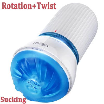 Leten Piston Sucking Oral Airplane Cup Reusable Male Masturbator Machine Realistic Vagina Pussy Glans Stimulator Sextoys for Men