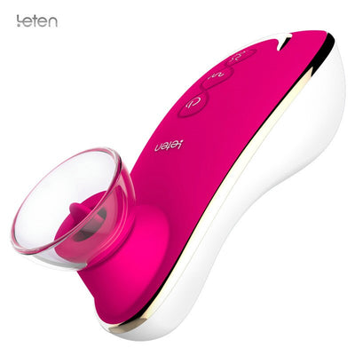 Leten Vagina Sucking Vibrator Sex Toy for Woman Oral Clitoris Tongue Nipple Massager Erotic Sex Adult Products