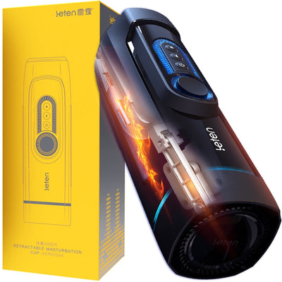 Leten X9-4 Piston High Speed Retractable Male Masturbator Moaning Heating Vagina Thrusting Masturbation Cup Sex Toys for Men Gay