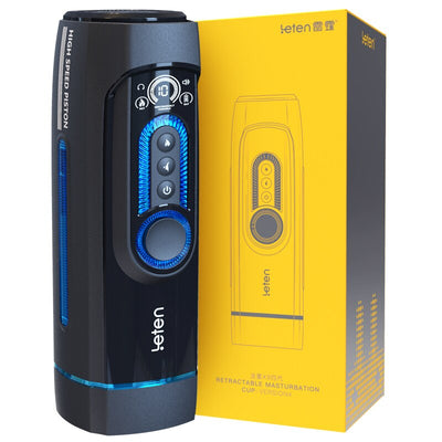 Leten X9-4 Piston High Speed Retractable Male Masturbator Moaning Heating Vagina Thrusting Masturbation Cup Sex Toys for Men Gay