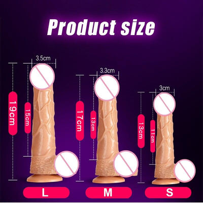 Man Nuo Realistic Female Vibrator Dildo Huge Remote Control Penis with Suction Cup G-Spot Masturbation Sex Toys for Women 88