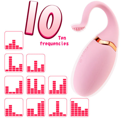 Mute 10 Speeds G Spot Kegal Ball Vibrator Remote Control Silicone Egg Vibrator Vagina Tight Exercise Sex Toy for Women Sex Shop