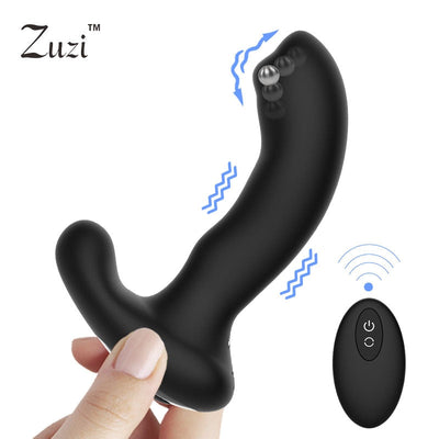 New Rolling &amp; Vibrating Male Prostate Massage Remote Control Anal Plug &amp; Butt Plugs for Man G-Spot Stimulate Gay Anal Sex Toys