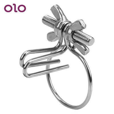OLO Adjustable Penis Stimulator Irritation Urethral Dilators Catheters Sounds Stainless Steel Penis Plug Sex Toys for Men Gay
