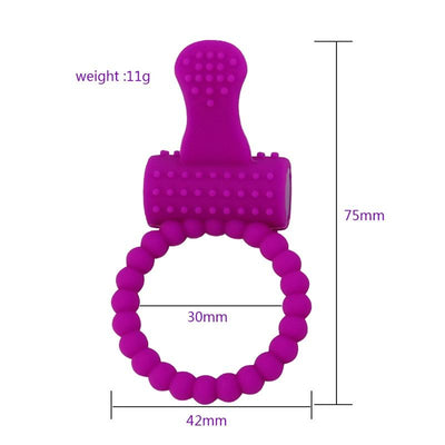 Penis Ring Cock Intense Clit Stimulation Silicone Tongue Vibrator Sex Fidget Toys for Couple Adults Products Delay Ejaculation