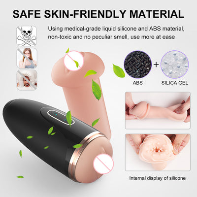 Powerful Vibration Male Masturbator Cup Waterproof Realistic Vaginal Electric Machines Sex Toys for Men