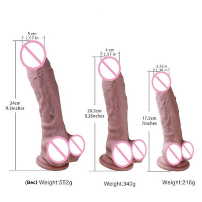 Realistic Penis Odorless Dildos Flexible Penis Strong Suction Cup Dick Safe and Health FDA Mark Sex Toy for Women