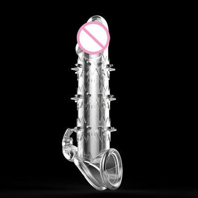 Silicone Wolf Warrior Crystal Sex Toys Dildo Penis Enlarger Delay Sperm Lasting Pump G-Spot Stimulator Condoms Sex Toys for Man