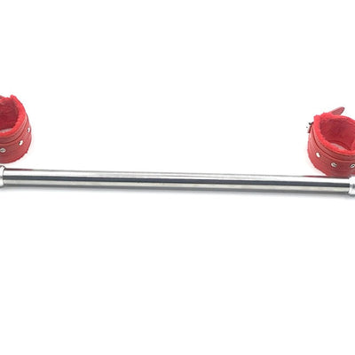 Stainless Steel Spreader Bar for Leg Spread Expandable Adjustable with Bdsm Bondage Handcuffs Adult Games Sex Toys for Couples